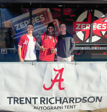 Trent Richardson Teams Up with ZEROES Vodka Beverage at the Alabama vs. Georgia State Game