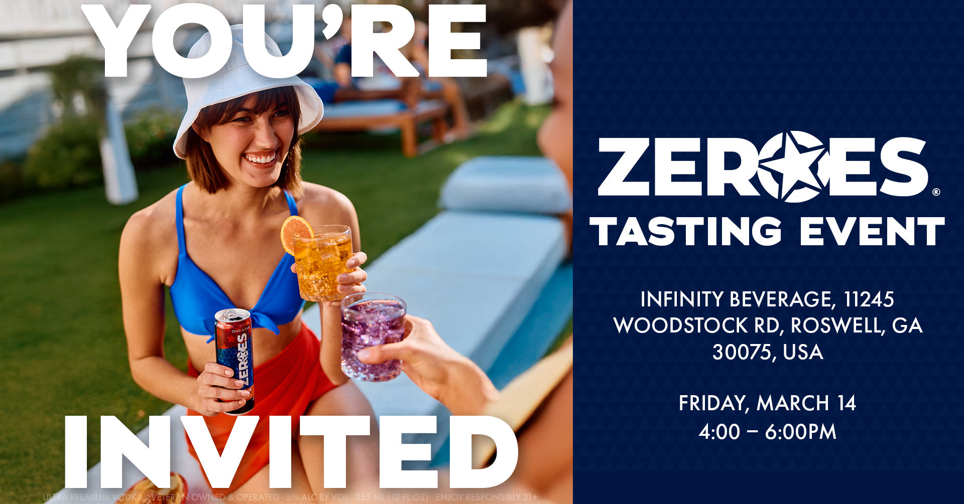 ZEROES Tasting Event at Infinity Beverage!