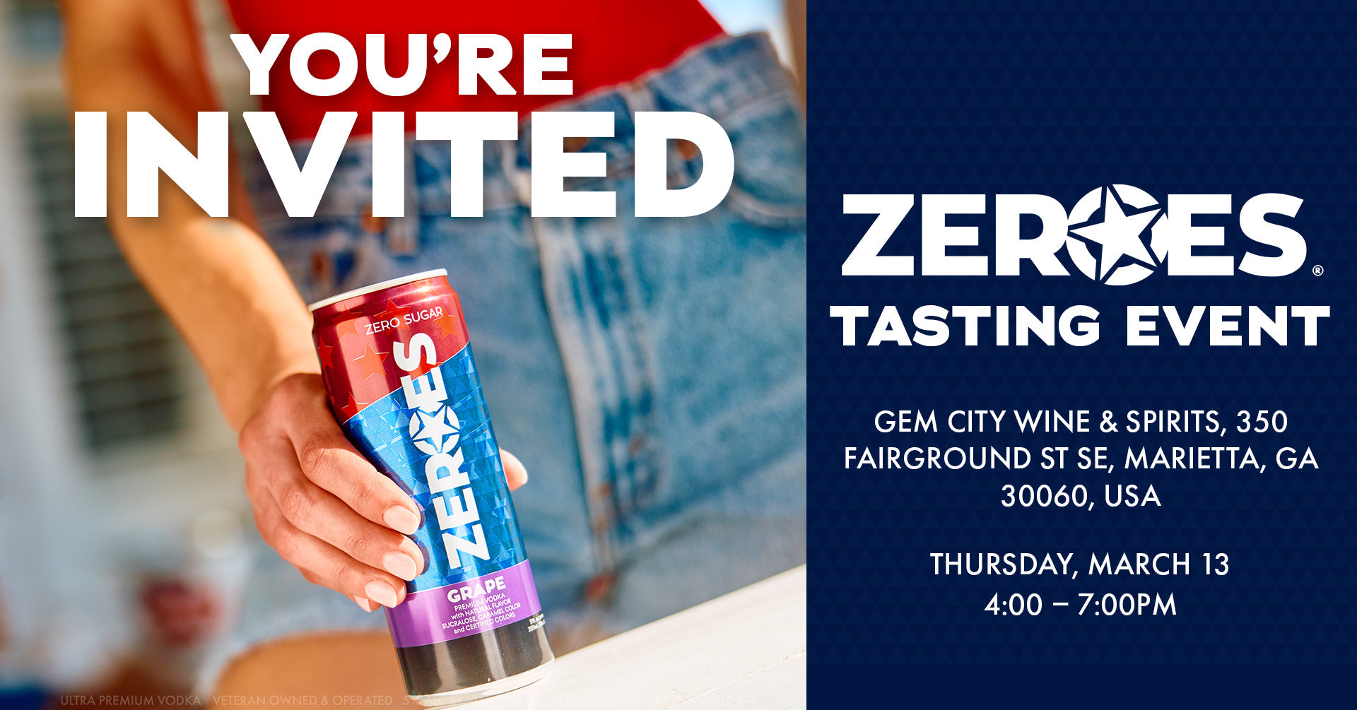 ZEROES Tasting Event at Gem City Wine &amp; Spirits!