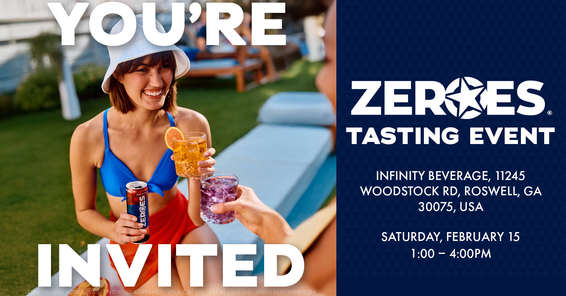 Sip, Savor, and Celebrate: Join Us for a ZEROES Tasting Event at Infinity Beverage!