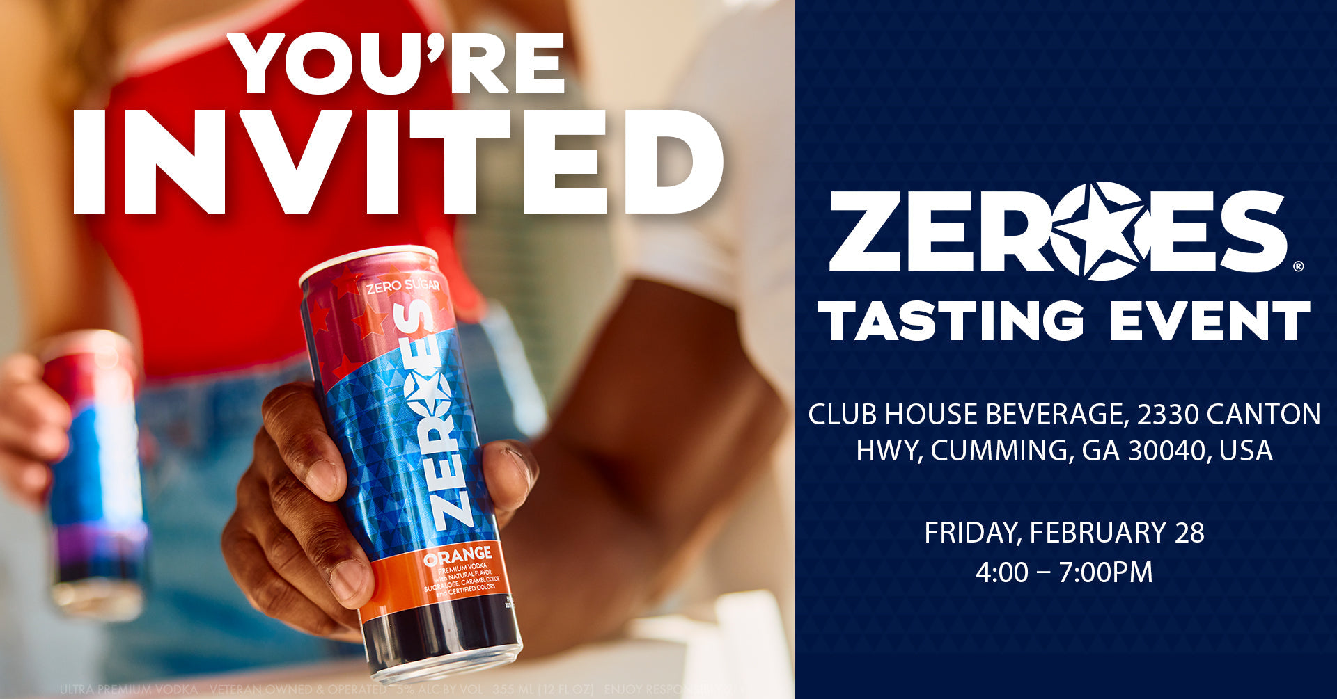 ZEROES Tasting Event at Club House Beverage!&nbsp;