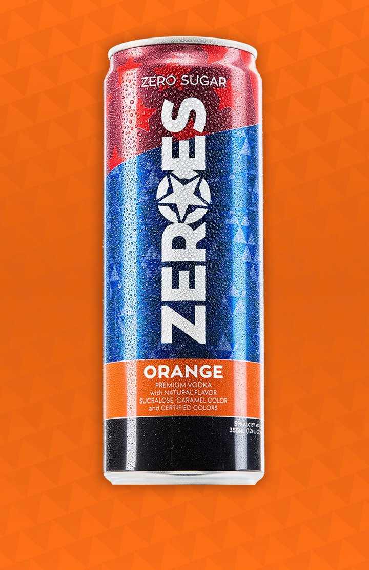 Zeroes Orange Vodka Cocktail | Zero Sugar | 90 Calories